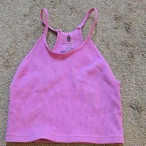 Free People Happiness Moves Hot Pink Racerback Camisole